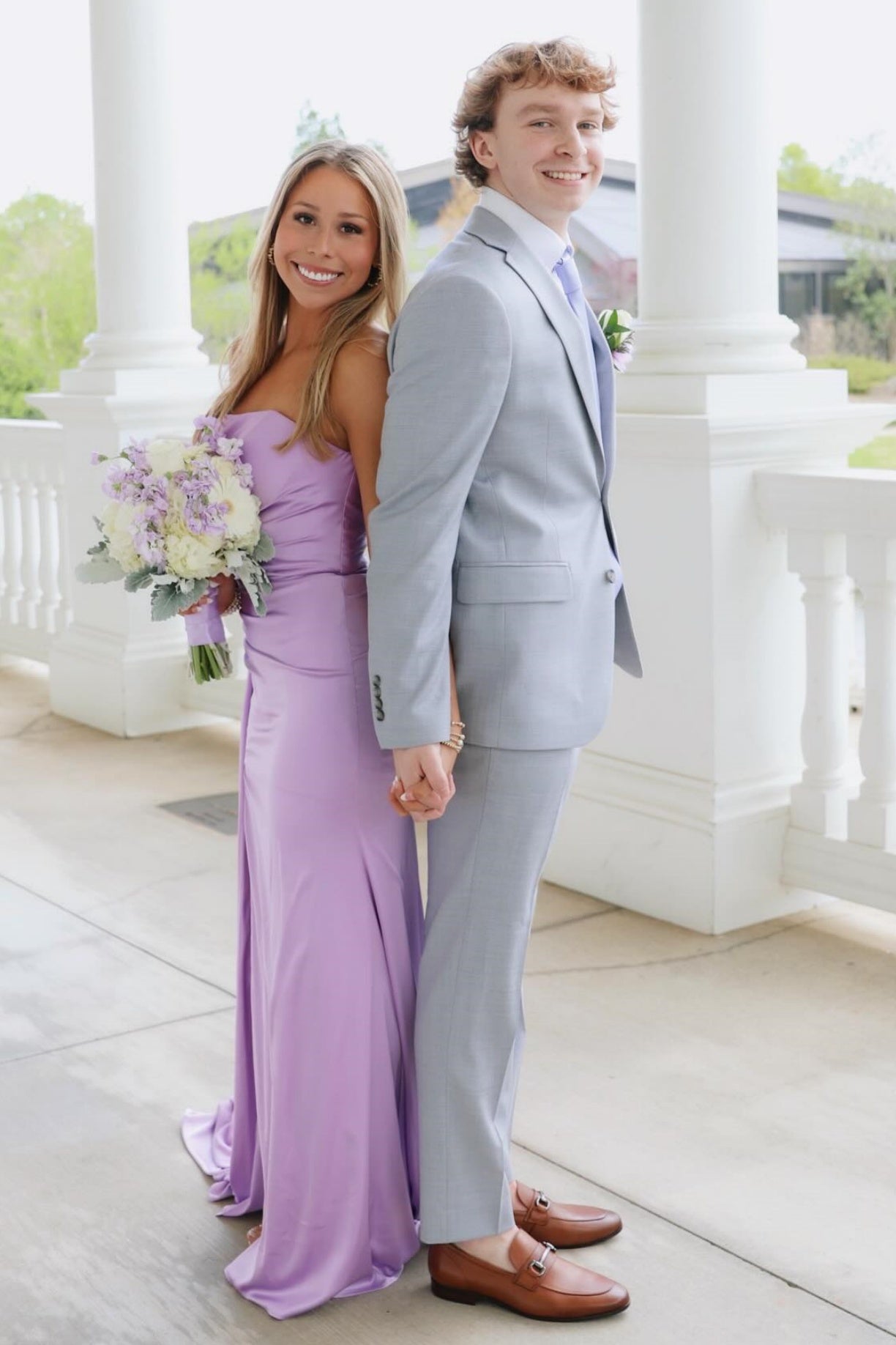 Yellow Ruched Satin Long Dress with Train