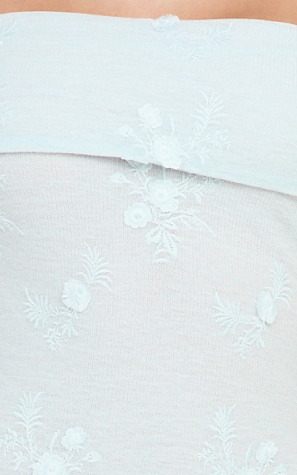 Off-the-Shoulder Floral Embroidered Mini Dress