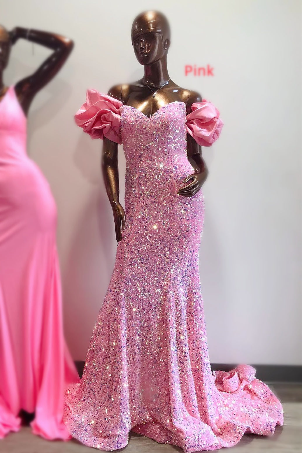 Tiffany Blue Sweetheart Sequin Mermaid Dress