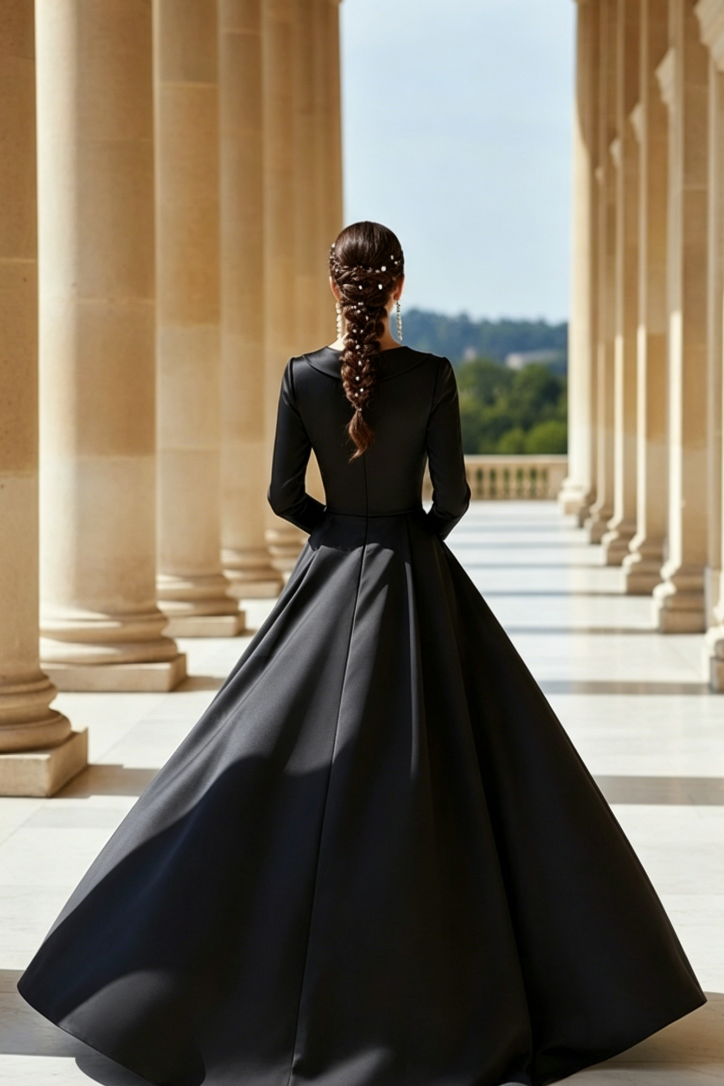 A-Line V-Neck Long Sleeves Asymmetrical Satin Mother Of The Bride Dresses