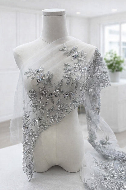 Short Lace Sparkle Applique A-Line Mother of the Bride Dresses
