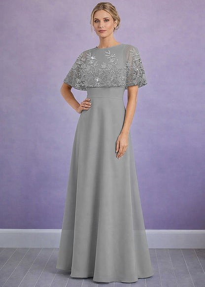 Short Lace Sparkle Applique A-Line Mother of the Bride Dresses