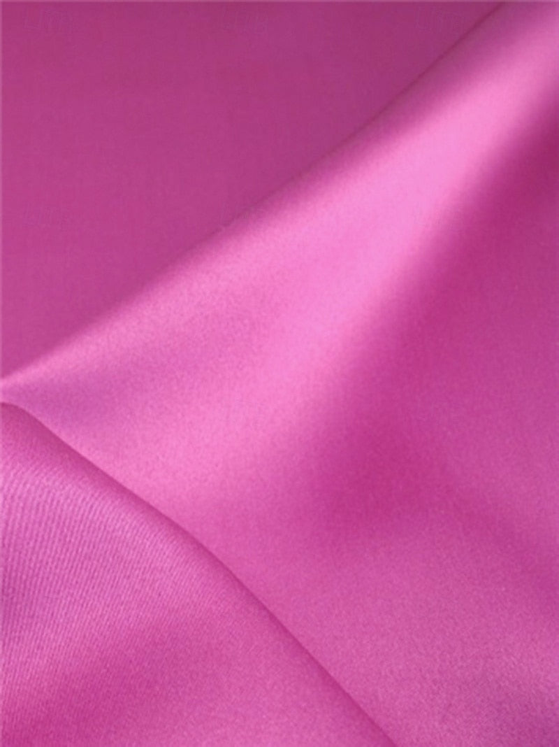 Pink V-Neck Sleeveless Backless A-Line Floor-Length Evening Dress