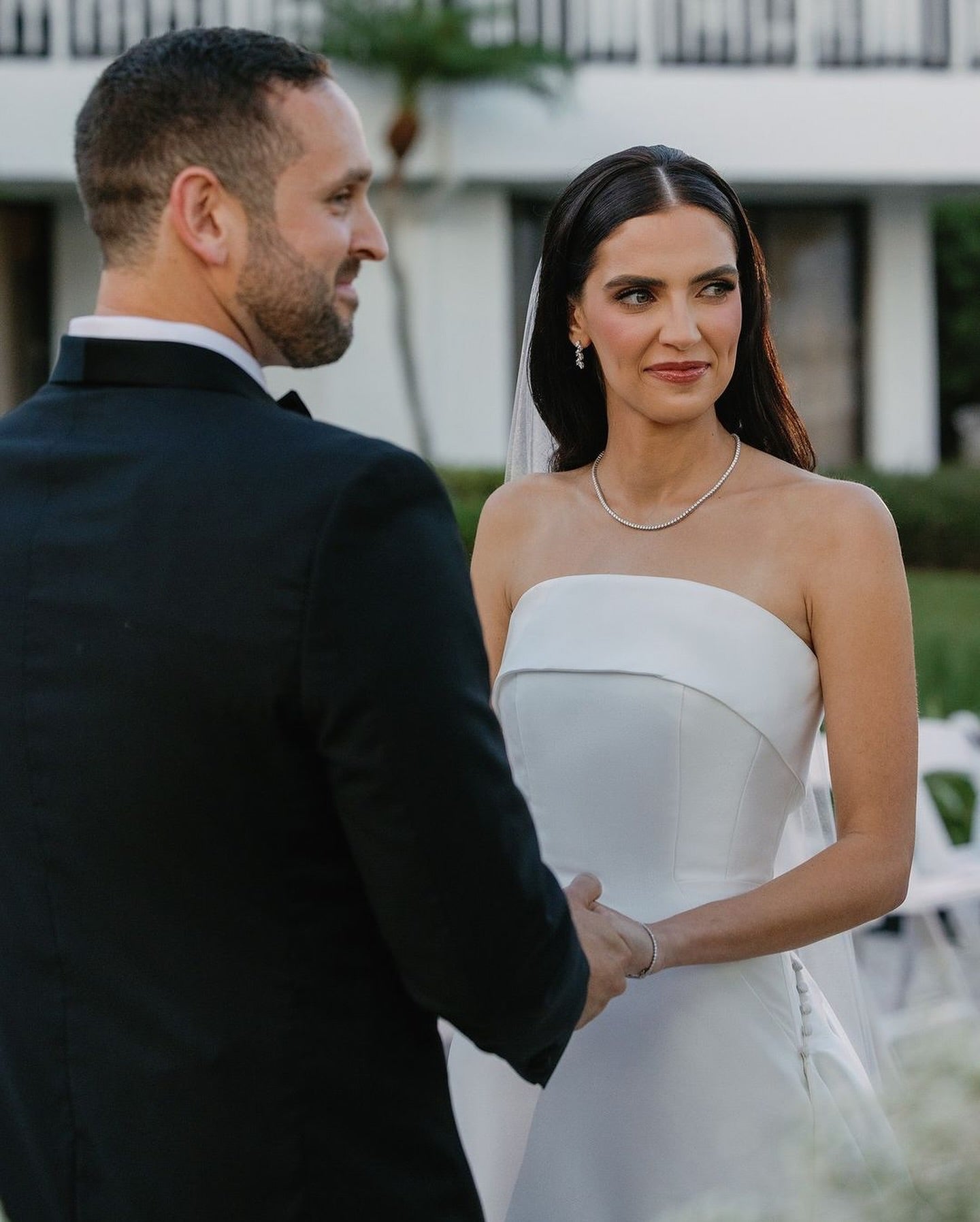 Strapless Sleeveless A-Line Floor-Length Wedding Dress