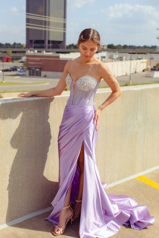 Sweetheart Beaded Mermaid Prom Dress