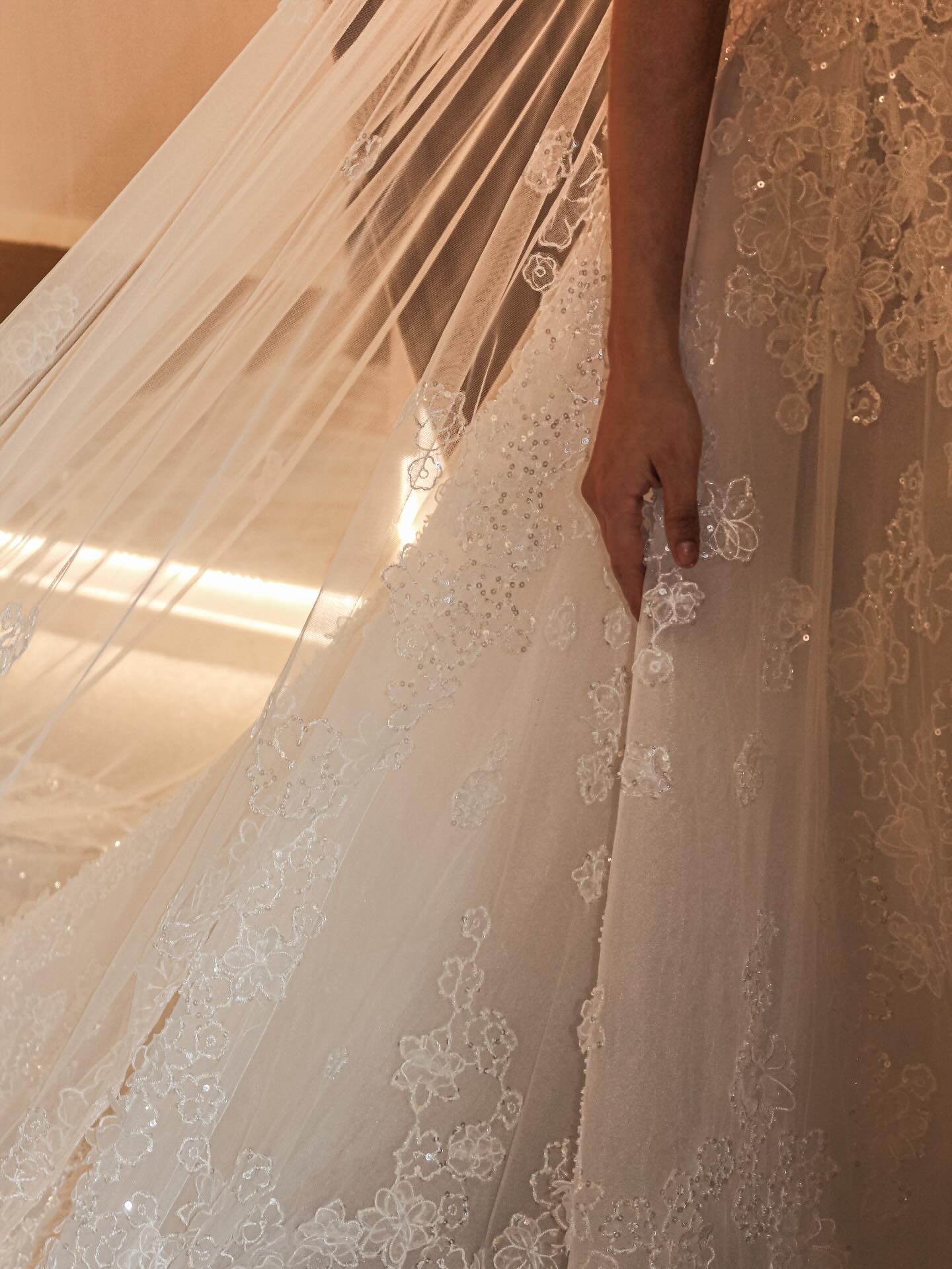Strapless Lace Applique Sleeveless A-Line Wedding Dress