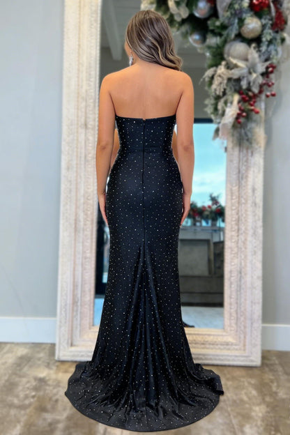 Stunning Mermaid Spaghetti Straps Royal Blue Mermaid Prom Dress with Beading