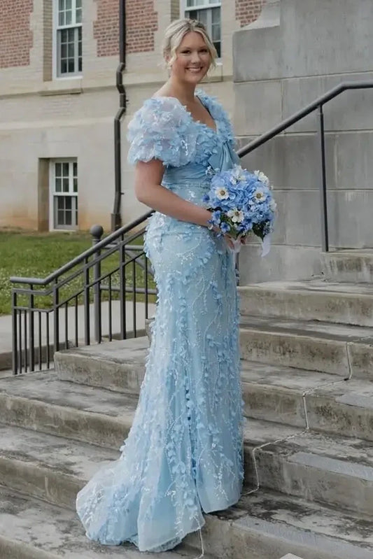 Glamorous Mermaid Sweetheart Pink Long Prom Dress with Appliques