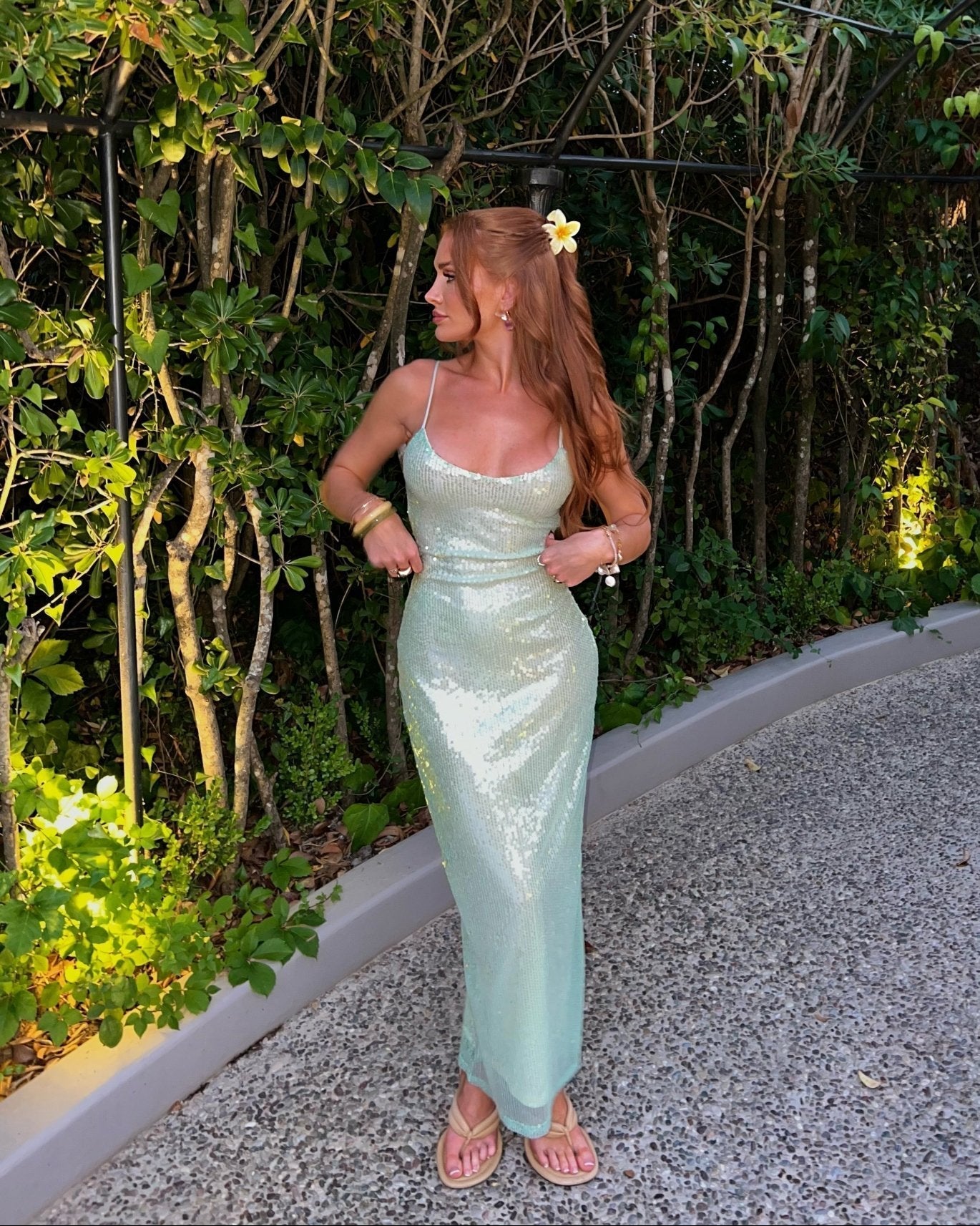 Spaghetti Straps Sleeveless Sequin Backless Sequins Mermaid Prom Dress
