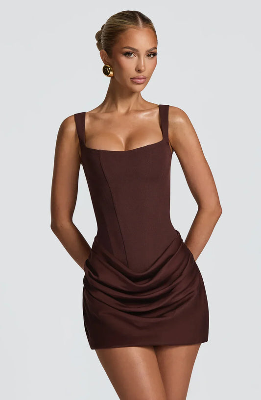 Sleeveless Square Neck Mermaid Prom Dress Short Mini