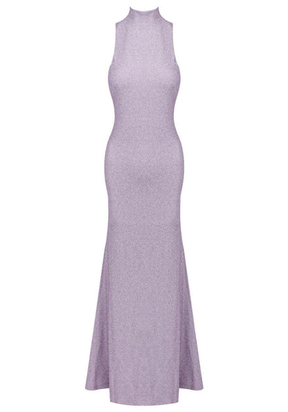 Sparkly Backless Sleeveless Sequins Flowers Mermaid Prom Dress