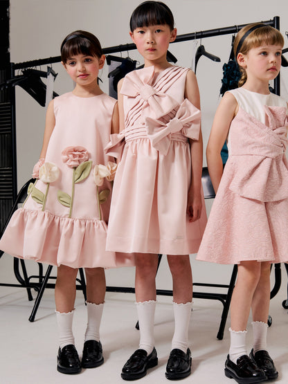 Jessie And James Girls Walk In The Park Dress in Pink