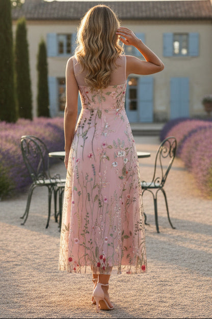 2 Pieces A-Line/Princess Scoop Chiffon Mother of the Bride Dresses Long Sleeves Ankle-Length Lace Floral