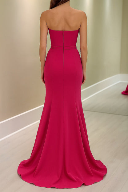 High Neck Cape Sleeve Mermaid Floor-Length Formal Evening Dress