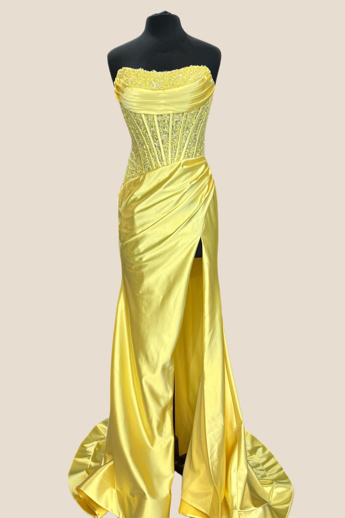 Strapless Pink Appliques Mermaid Long Dress