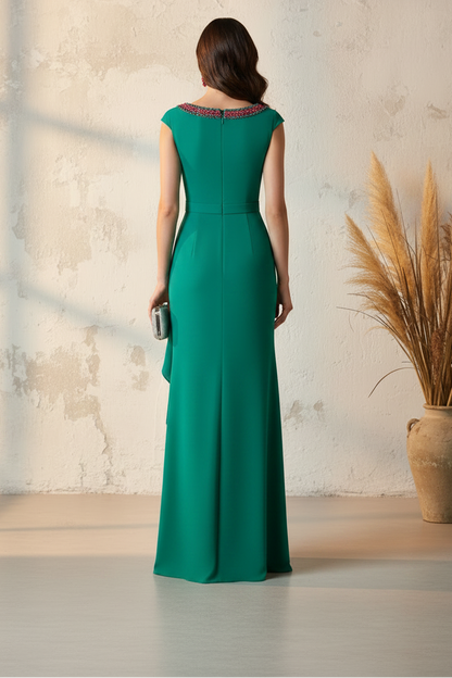 Mermaid Sleeveless Ruffles Mother of the Bride Dress