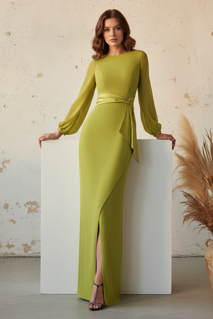 Long Dress Backless Mermaid Side Slit Evening Dress
