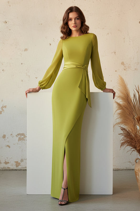 Long Dress Backless Mermaid Side Slit Evening Dress