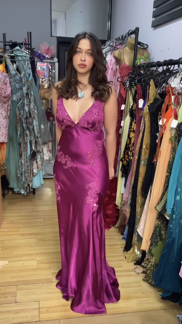 Vintage Mermaid Spaghetti Straps Backless Long Prom Dress Evening Dress Formal Dress