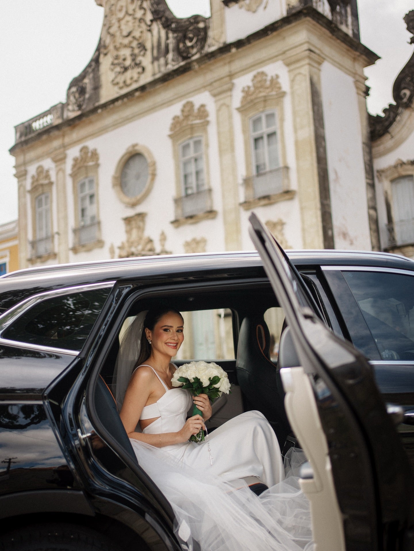 Minimalist Crepe Wedding Dress with Open Back