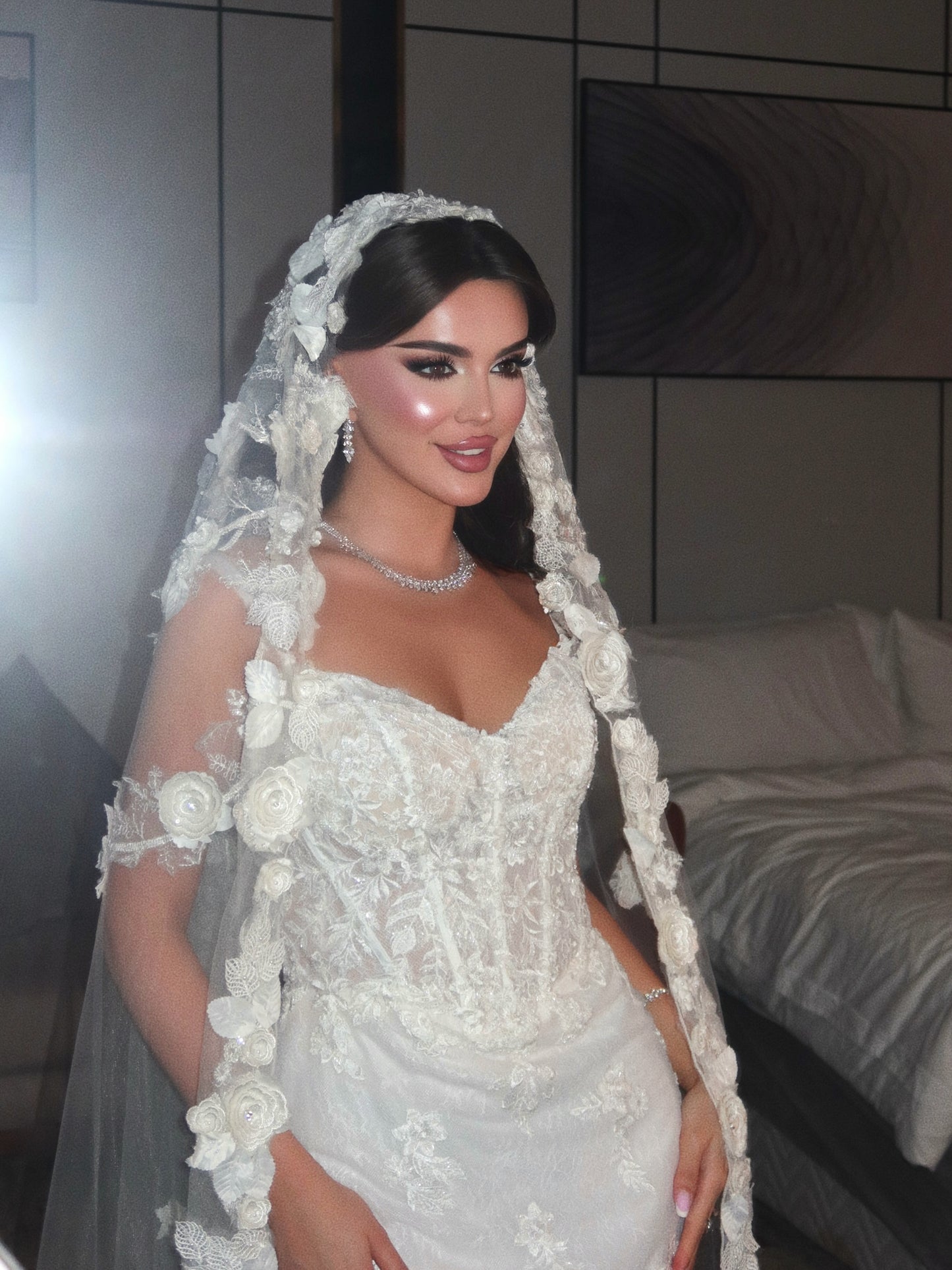 Sweetheart Corset Lace Mermaid Wedding Dress