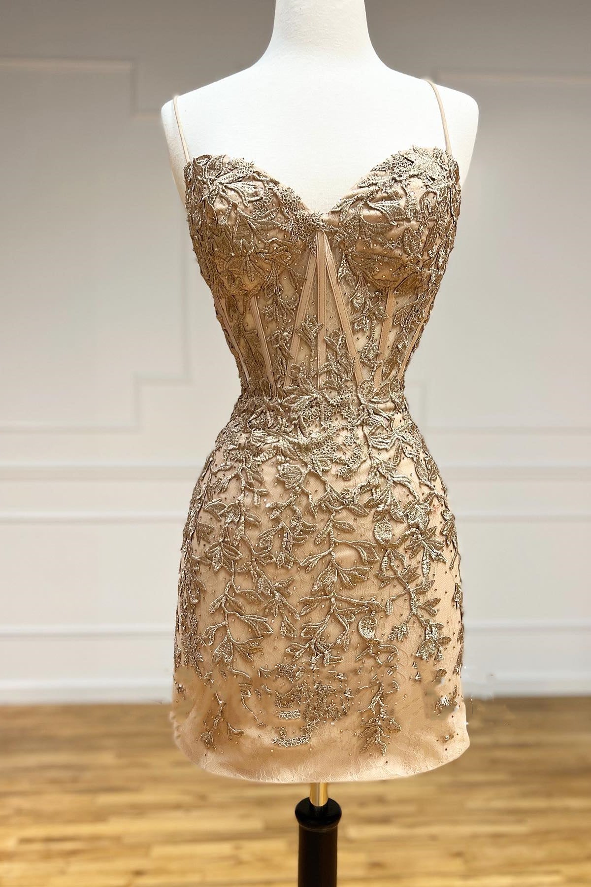 Lace Corset Bodycon Mini Dress