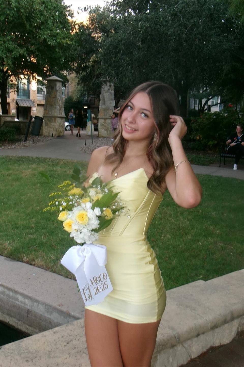 Strapless Corset Bodycon Homecoming Dress