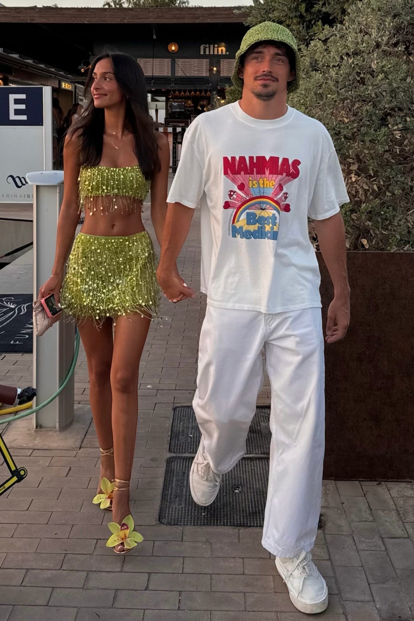 Fringed Sequin Two-Piece Crop Top and Mini Skirt Set
