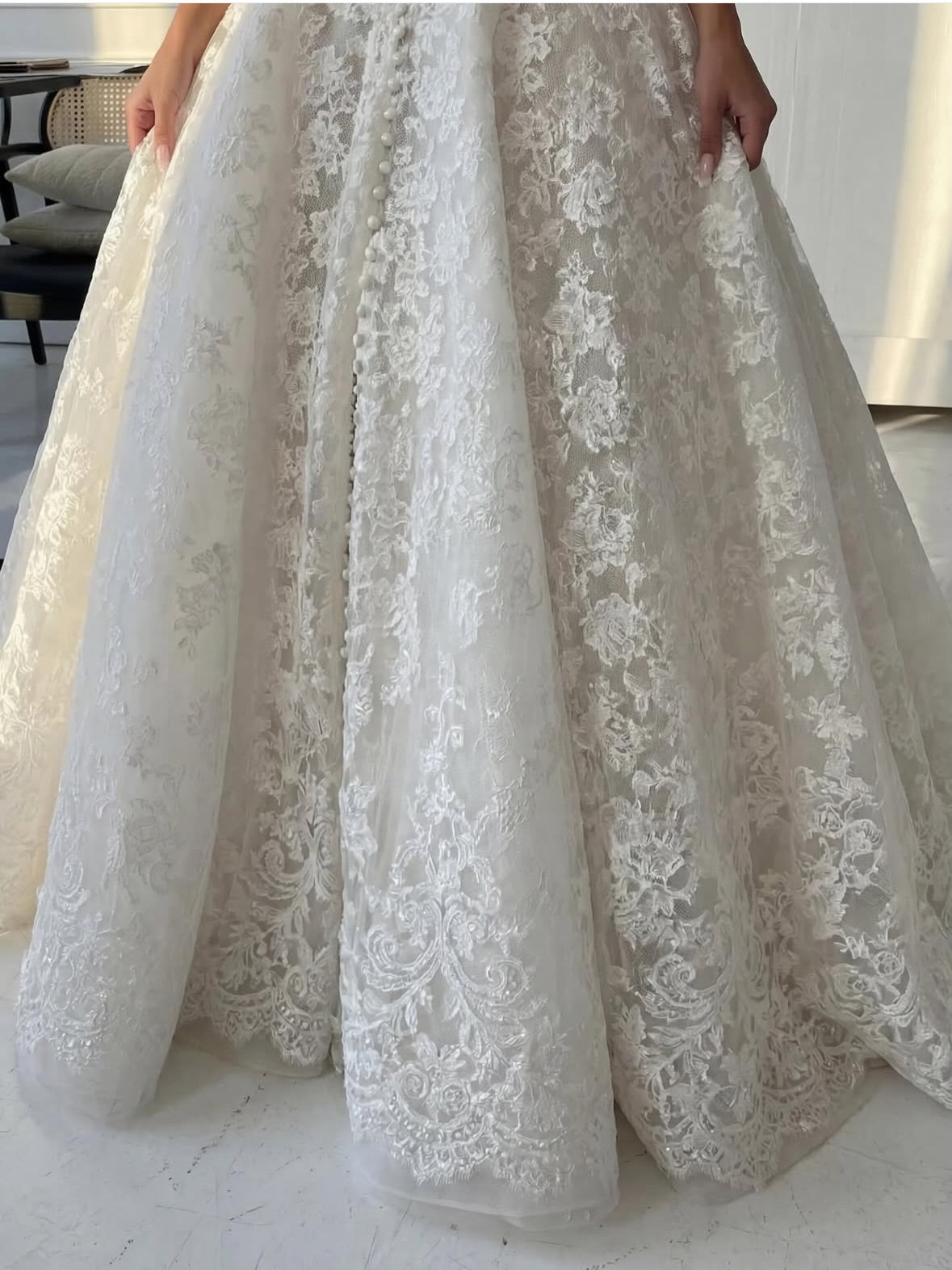 Strapless Sweetheart Lace Corset Ball Gown