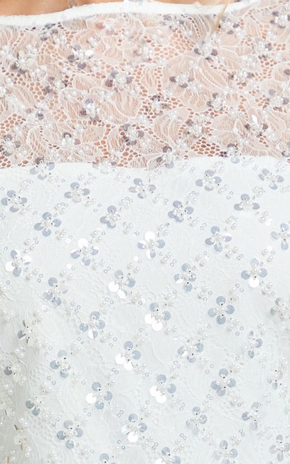 Sequin Mini Dress with Statement Back Bow