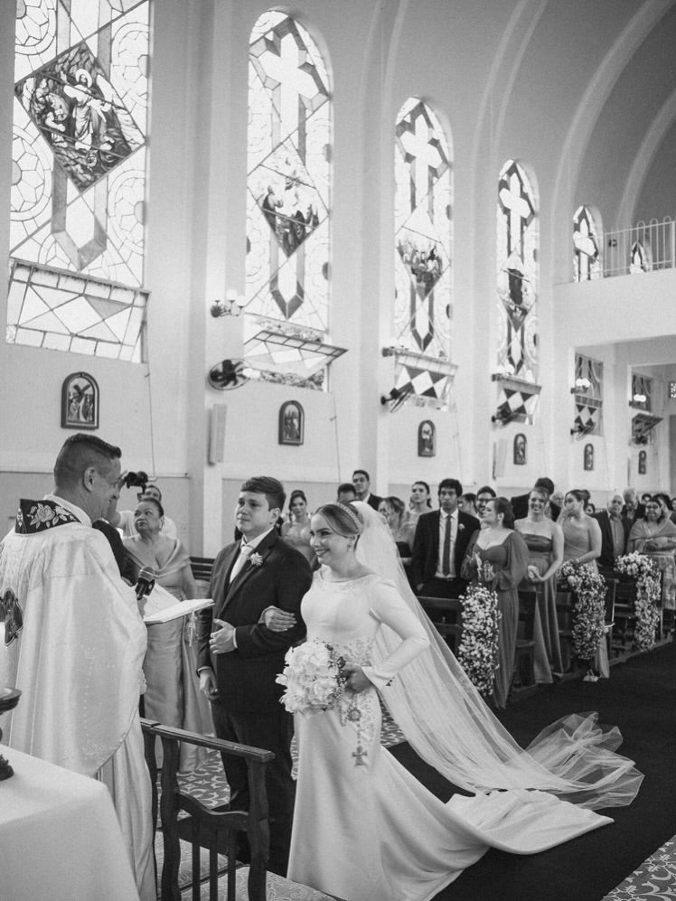 Long Sleeve Crepe Mermaid Wedding Dress with Train