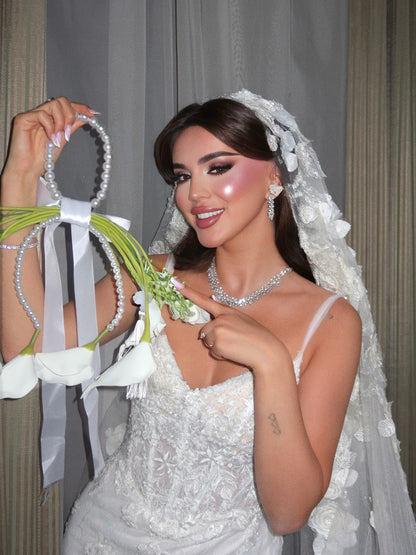 Sweetheart Corset Lace Mermaid Wedding Dress