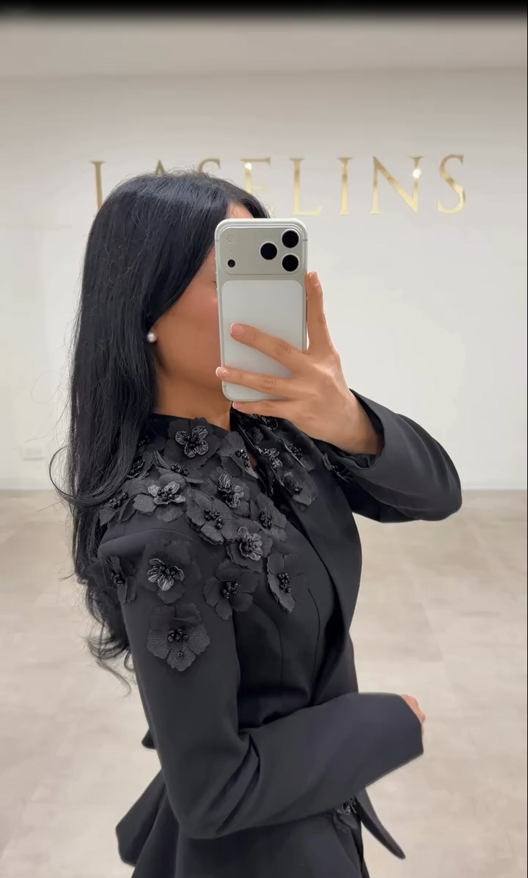 Peplum Jacket and Mermaid Skirt Two-Piece Set