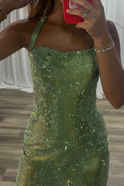 Sparkly Beaded Bodycon Mini Dress