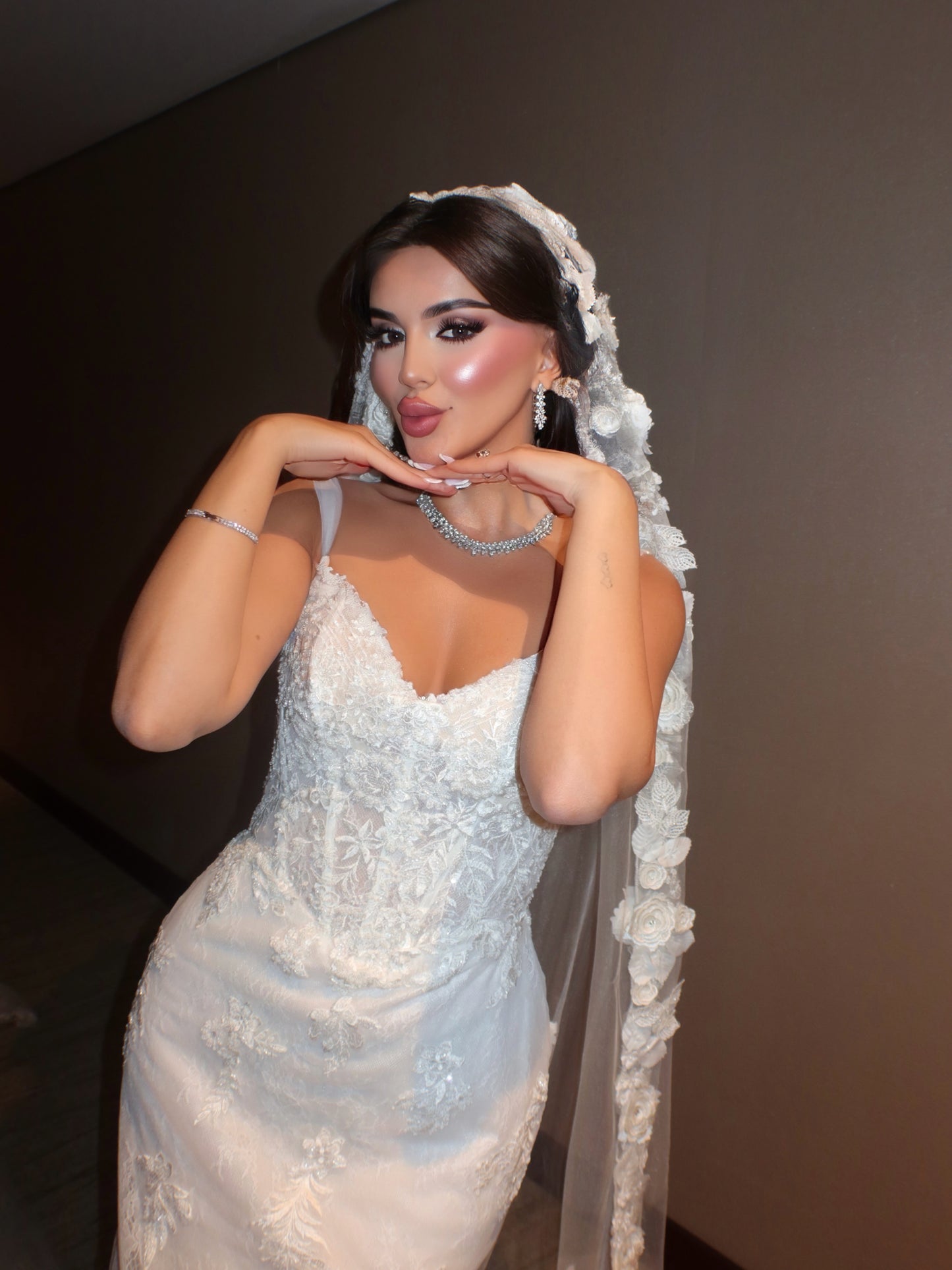Sweetheart Corset Lace Mermaid Wedding Dress