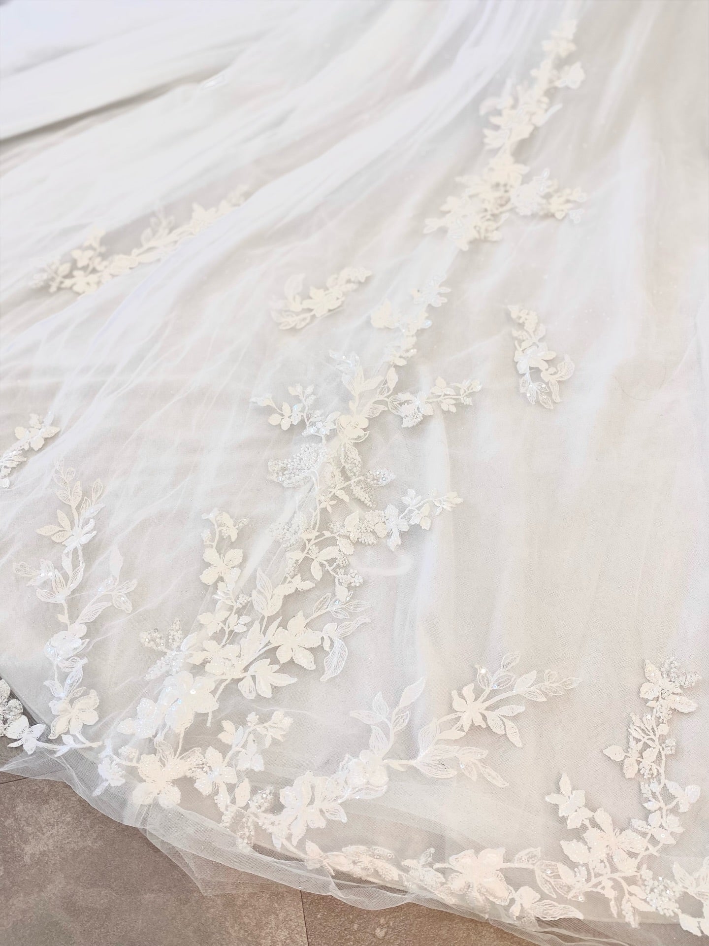 Lace Applique A-Line Wedding Dress with Corset Bodice