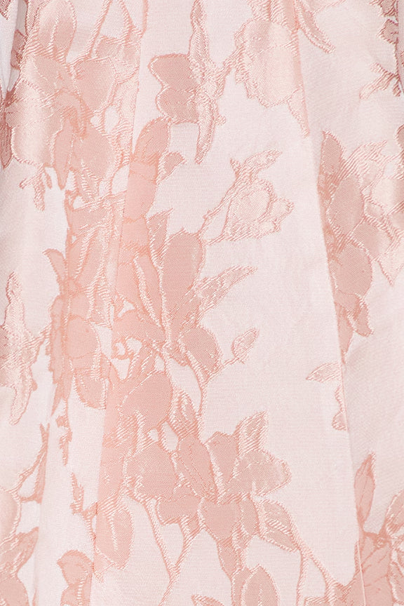Strapless Metallic Jacquard A-Line Mini Dress