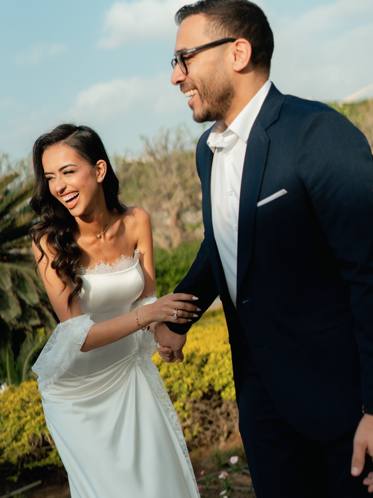 Lace Strapless Sleeveless Mermaid Wedding Dress