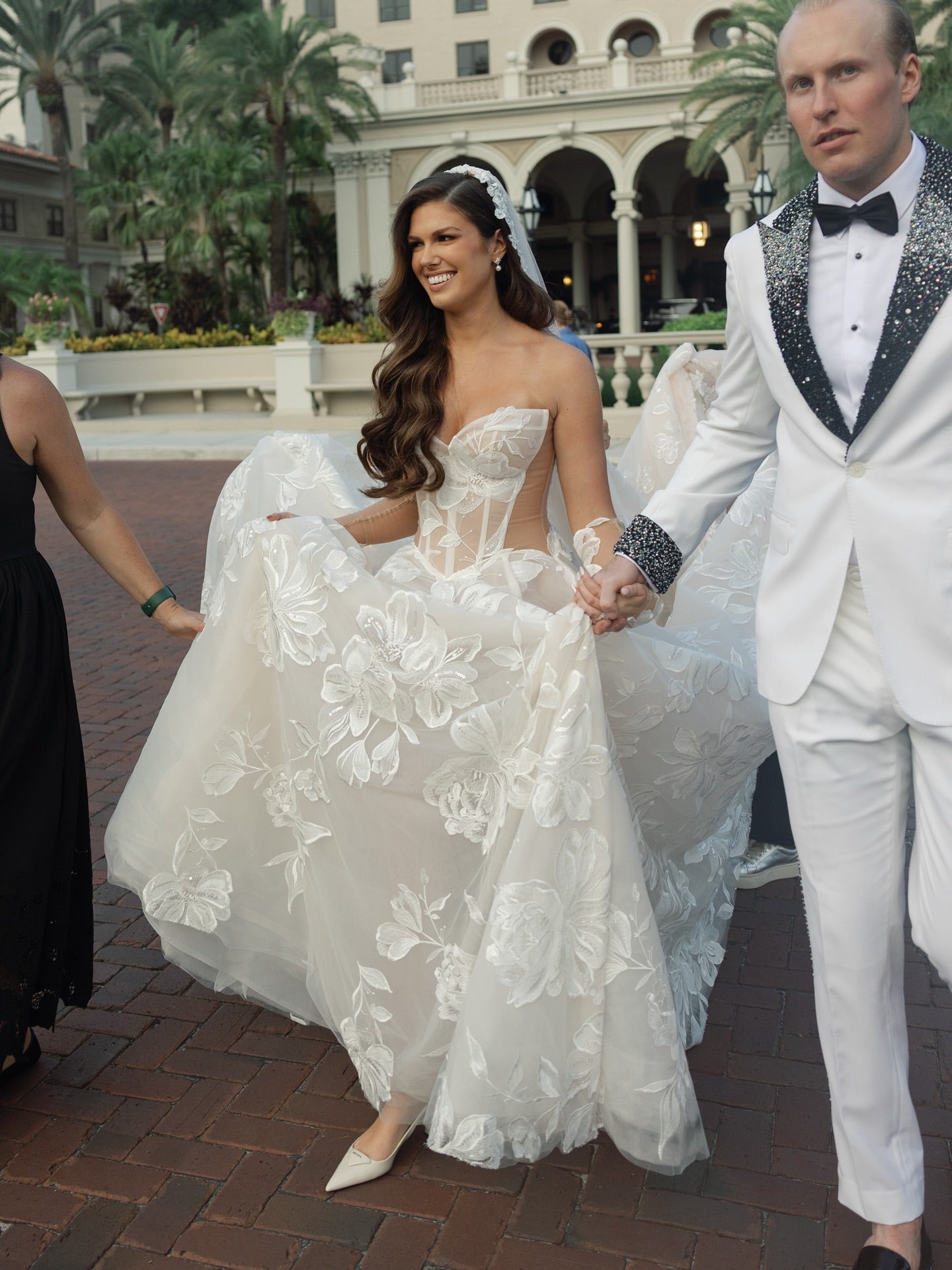sweetheart Lace Long Sleeve A-Line Floor-Length Wedding Dress