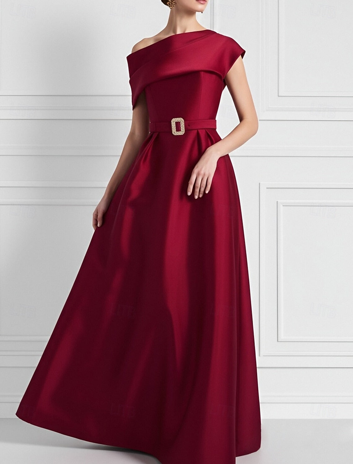 Elegant Sleeveless A-Line Floor-Length Formal Evening Dress