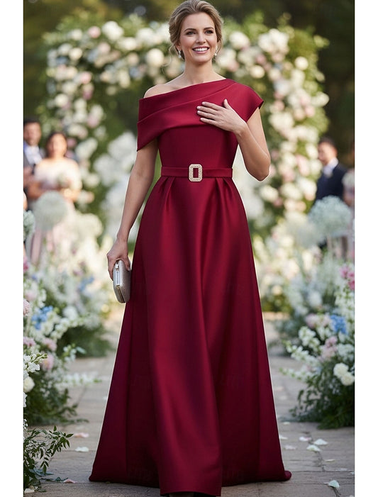Elegant Sleeveless A-Line Floor-Length Formal Evening Dress