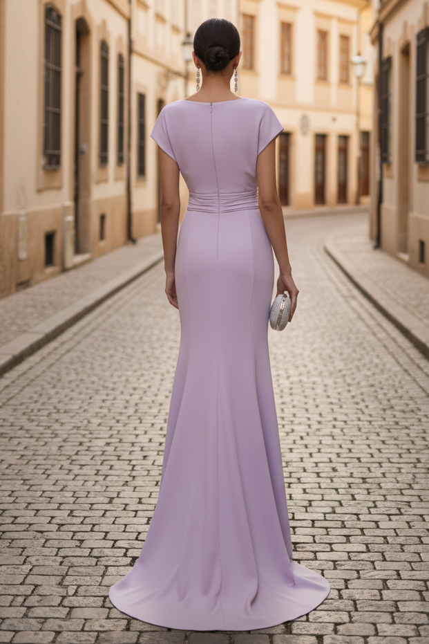 Sleeveless Mermaid Floor-Length Evening Dress