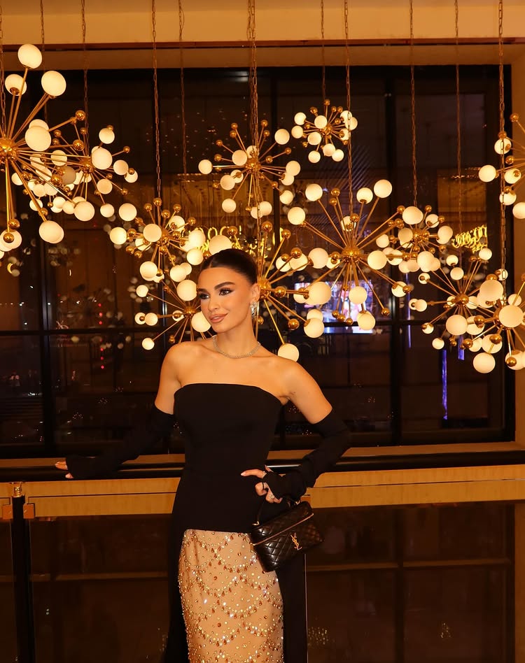 Detachable Long Sleeve Strapless Black Sequins Sparkle Evening Dress