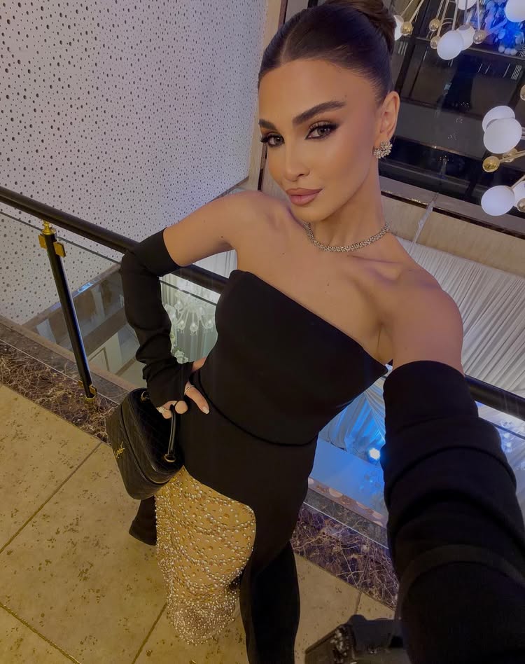 Detachable Long Sleeve Strapless Black Sequins Sparkle Evening Dress