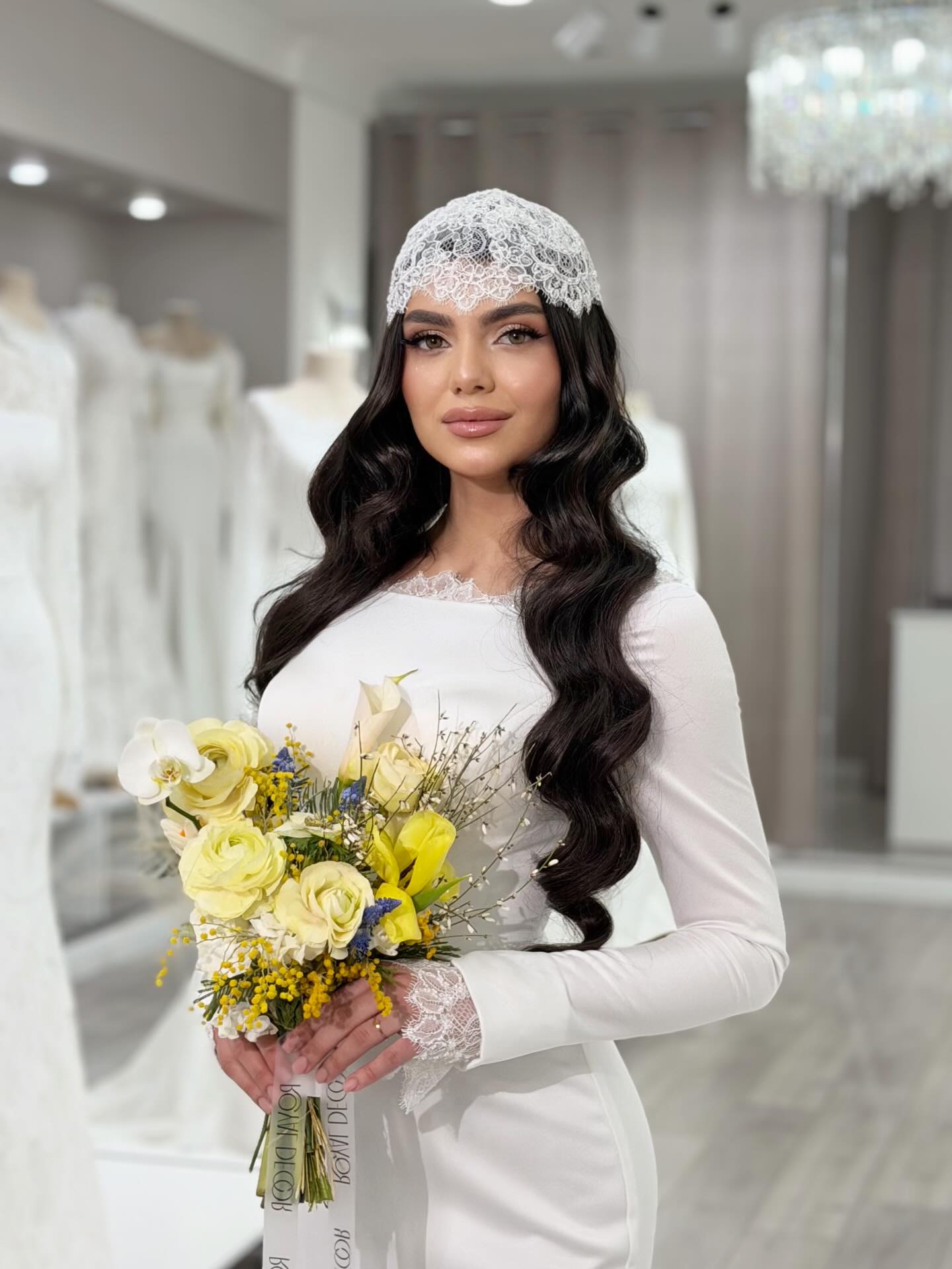 Simple Long Sleeve Mermaid Floor-Length Wedding Dress